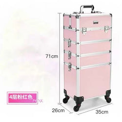 Trolley Cosmetic Bag on Wheel for Women